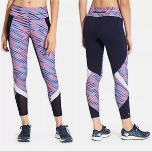 Athleta Navy Electra Sonar 7/8 medium Leggings